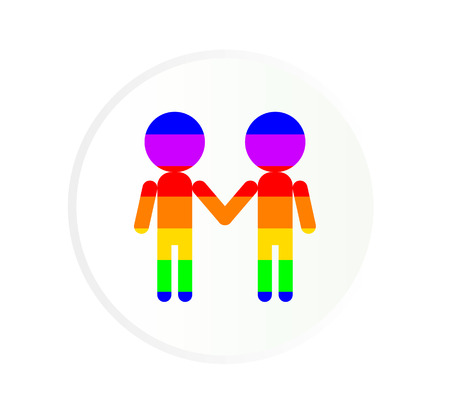 Gay couple iconのイラスト素材