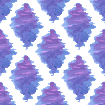 Watercolor handdrawn vector seamless pattern. For greetings and invitation celebration cardsのイラスト素材