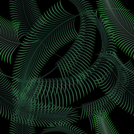 Palm leaves seamless patternのイラスト素材