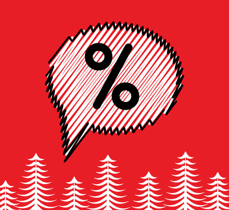 Sale doodle speech bubble box. Scribble sketch effect. Discount percent tag banner. Winter season price reducing icon for afvert.のイラスト素材