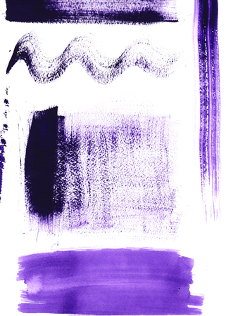 Watercolor abstract brush strokes on textured paper. Paint stains, hand drawn brushstroke. 600 dpiの写真素材