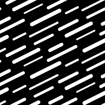 Abstract geometric diagonal lines shapes seamless vector pattern. Black and white simple shapes...