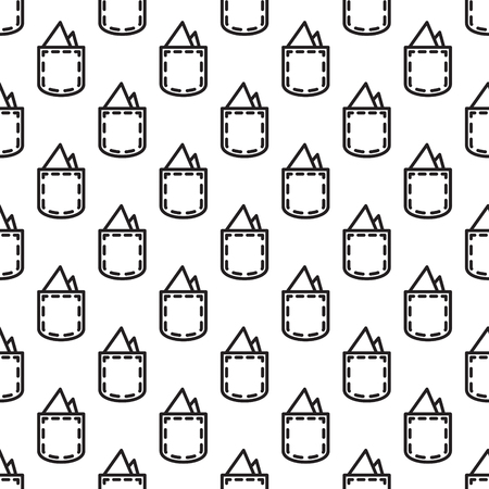 Pocket square gentleman seamless pattern.のイラスト素材