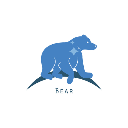 Polar bear logo concept vector.のイラスト素材