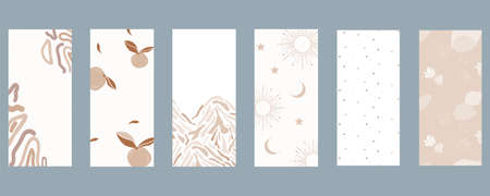 Abstract card backround for paper stationery wrap, textile, package and print design. Terracotta and...