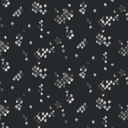 Abstract snake skin monochrome distressed seamless dark pattern textureのイラスト素材
