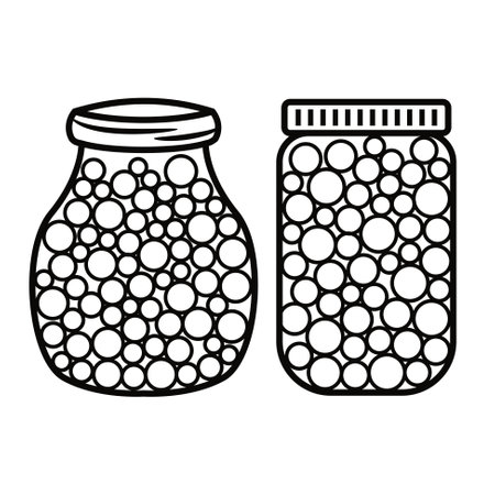 Saving jar challenge tracker. Money save game container template designのイラスト素材