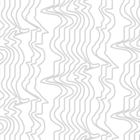 Waves, swirl, lines subtle pattern. Twisted and distorted vector texture in trendy retro psychedelic style for wallpaperのイラスト素材