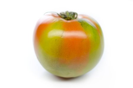 Tomato isolated on white backgroundの写真素材