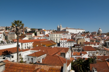 Panoramic of Lisbon from the hillの写真素材