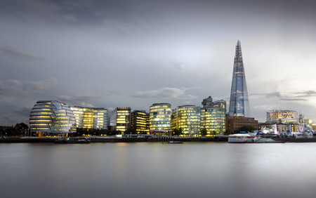 City of London Skyline at sunset, United Kingdomのeditorial素材