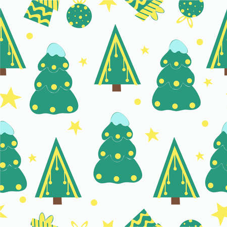 Holiday Collection. Happy New Year. Happy winter holidays. Merry Christmas. Set of New Year characters and decorationsのイラスト素材