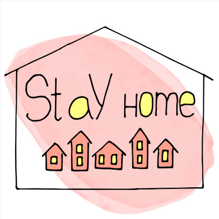 Stay home - STOP coronavirus, doctor t-shirt. Nursing, doctor, practitioner, nurse practitioner t shirt design templateのイラスト素材