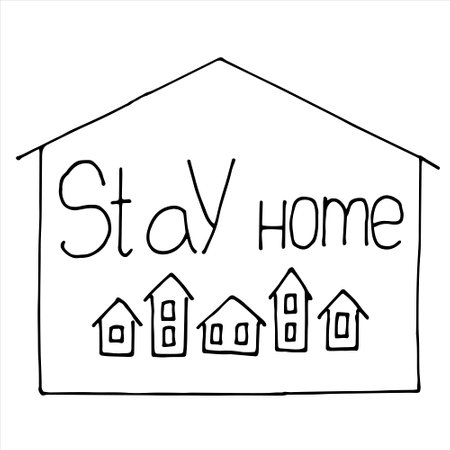 Stay home - STOP coronavirus, doctor t-shirt. Nursing, doctor, practitioner, nurse practitioner t shirt design templateのイラスト素材