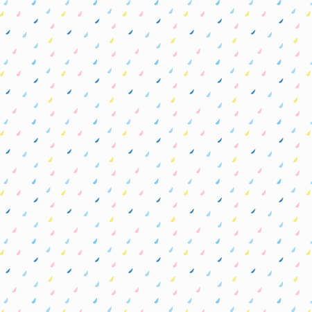 Vector seamless abstract pattern with drops or drop. Design for, wallpaper, wrapping, printing, fabric, clothing and textile or kid nursery design.のイラスト素材
