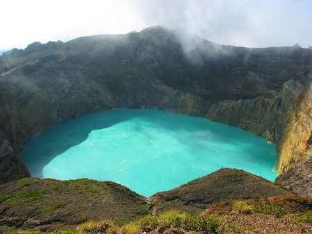 Keli Mutu, Flores, Indonesiaの写真素材