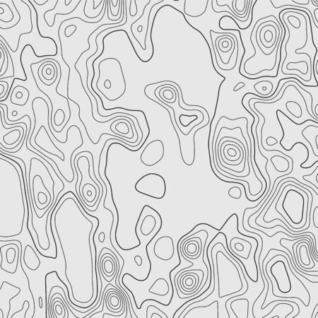 Topographic map lines background. Abstract vector illustration. Contour vector map.のイラスト素材