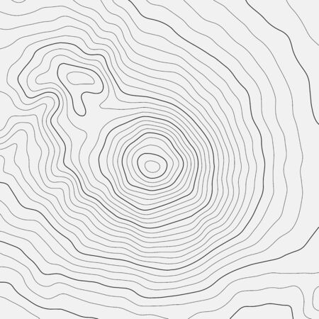 Topographic map lines background. Abstract vector illustration. Contour vector map.のイラスト素材