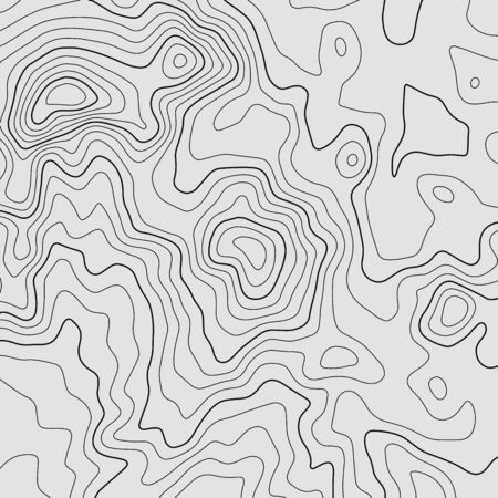 Topographic map lines background. Abstract vector illustration. Contour vector map.のイラスト素材