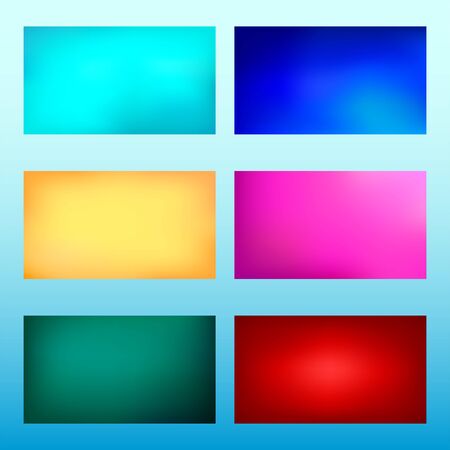 Gradient backgrounds set. Abstract soft vector illustration.のイラスト素材