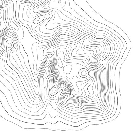 Topographic map lines background. Abstract illustration. Vectorのイラスト素材