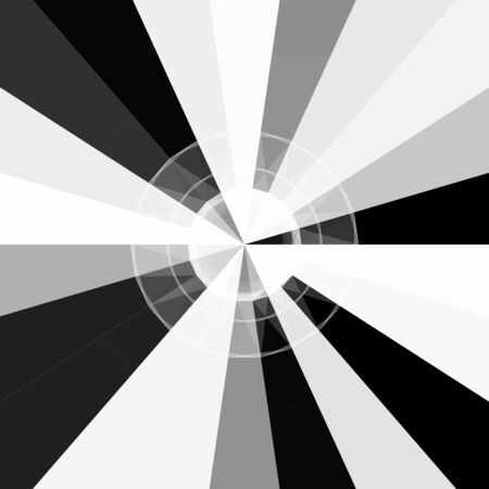 Black and white hallucination. Optical illusion. Dynamic wave. Vector.のイラスト素材