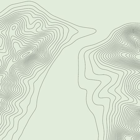 Topographic map lines background. Abstract illustration. Vectorのイラスト素材