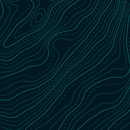 Topographic map lines background. Abstract illustration. Vectorのイラスト素材