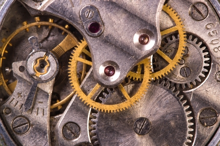 Clockwork close-upの写真素材