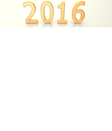 The blank calendar for 2016. Isolated white backgroundの写真素材