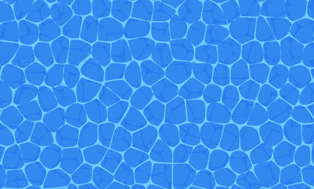 The texture of the pool is blue with glimpses of the sunの写真素材