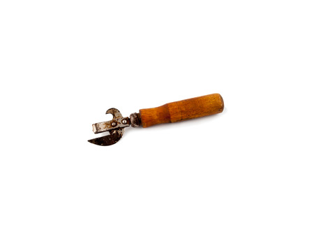 Vintage wooden corkscrew and openerの写真素材