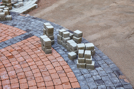 Color paving slabsの写真素材