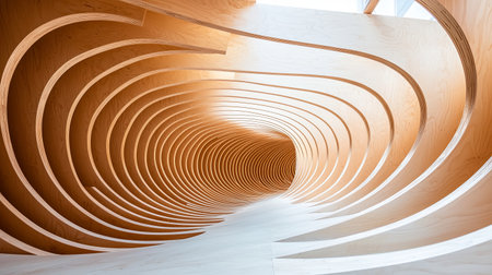 Motion-blurred abstract lines converging into a central vanishing point. Copy space.の素材