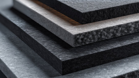 This image showcases textured layers of various shades of soft material, perfect for design projects, artistic applications, and modern aesthetics.の素材