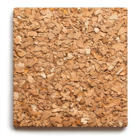 Discover a versatile and natural cork surface ideal for various craft and interior design projects. This textured material adds warmth and rustic charm.の素材