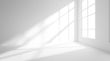 Bright white background with room for text or design elementsの素材