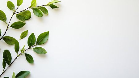 Minimalist composition on a plain white background, ready for customizationの素材