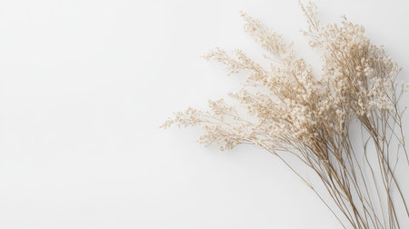 Minimalist composition on a plain white background, ready for customizationの素材