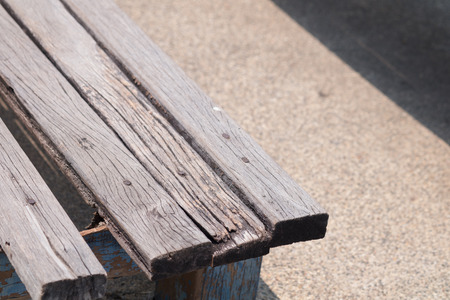 Wood bench in the parkの写真素材