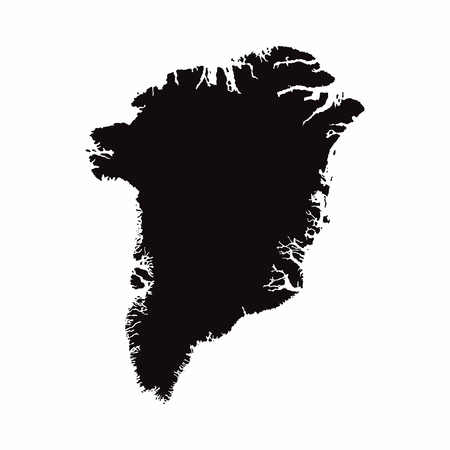 Greenland vector country mapのイラスト素材
