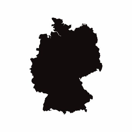 Germany vector country mapのイラスト素材