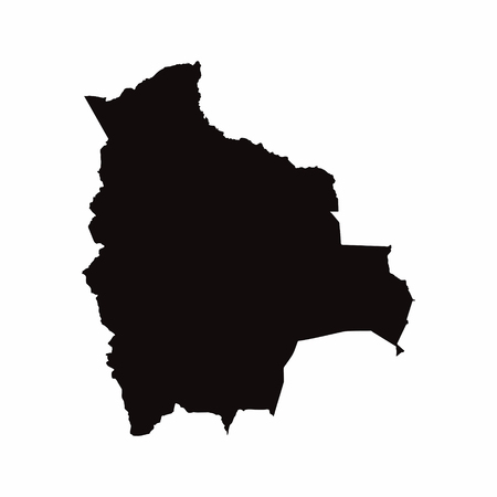 Bolivia vector country mapのイラスト素材