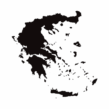 Greece vector country mapのイラスト素材