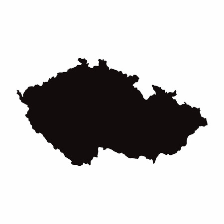 Czech Republic vector country mapのイラスト素材