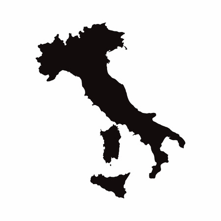 Italy vector country mapのイラスト素材