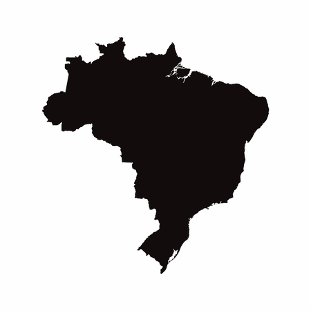 Brazil vector country mapのイラスト素材