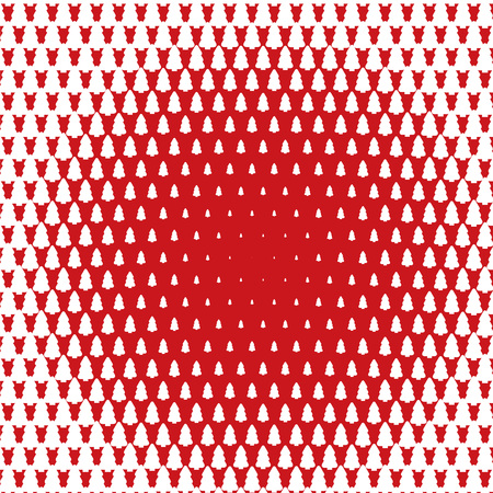 Christmas tree vector halftone patternの写真素材