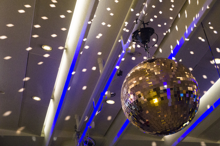 Disco ball in a nightclubの写真素材