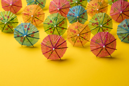 Cocktail umbrella summertime backgroundの写真素材